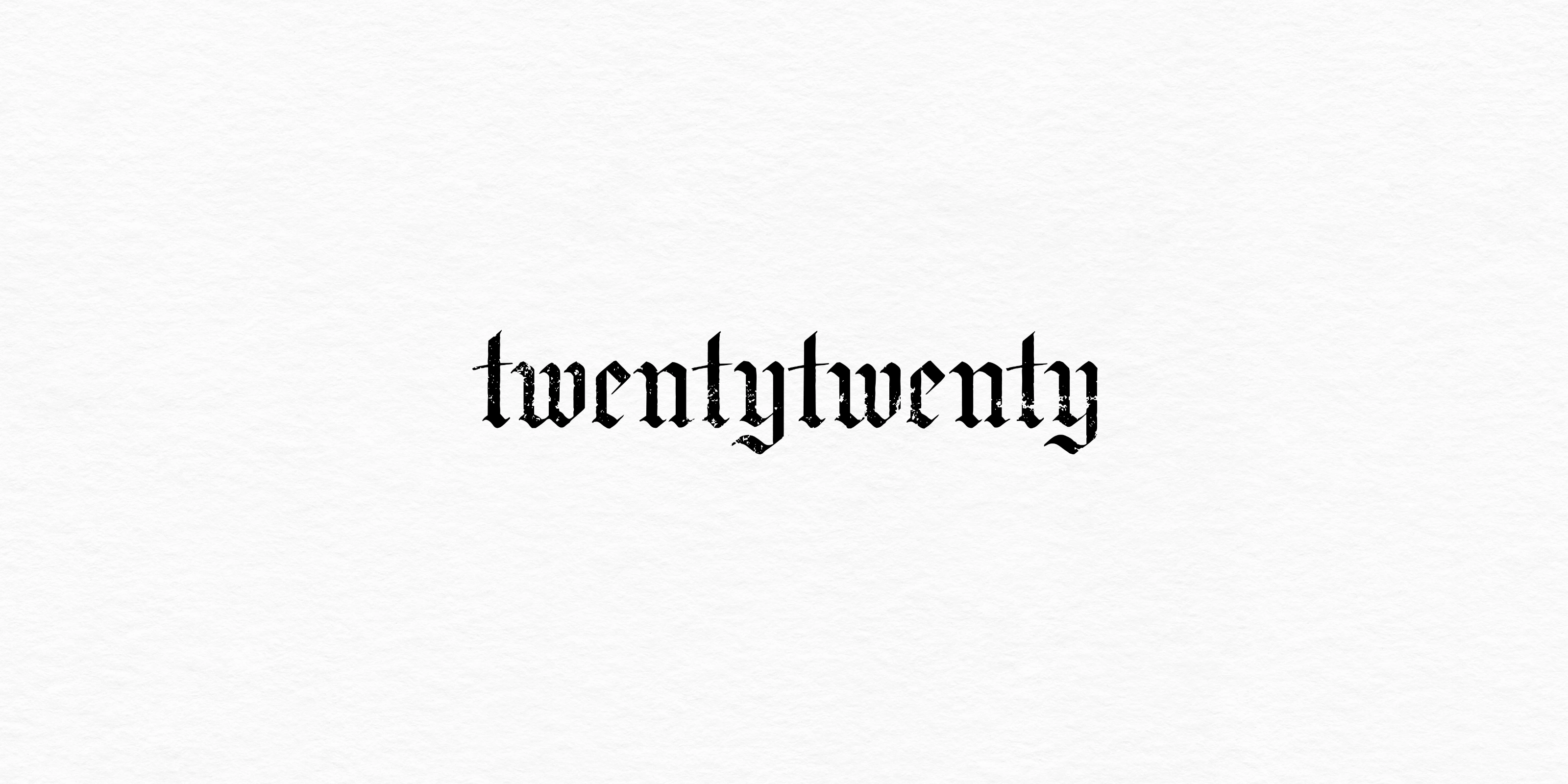 Twentytwenty logo design - modern brand identity with clean typography